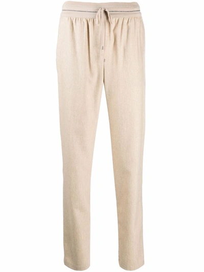 Lorena Antoniazzi Drawstring Tracksuit Bottoms In Neutrals