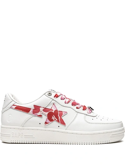 A Bathing Ape Bape Sta Sneakers In Weiss