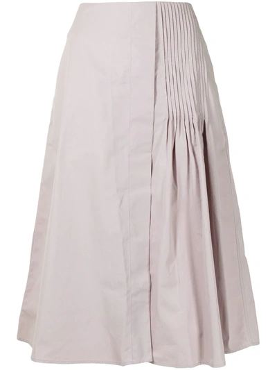 Jil Sander A-line High-waisted Midi Skirt In Pink