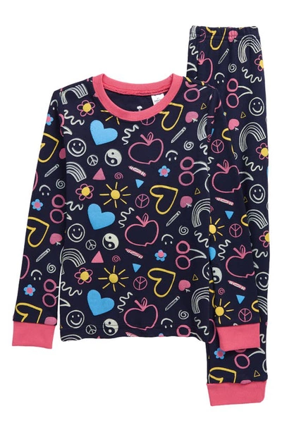 Tucker + Tate Kids' Glow In Navy Peacoat Happiness Glow