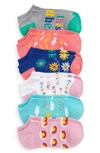 Tucker + Tate Kids' Assorted 6-pack Low Cut Socks In Rainbow Flower Pack