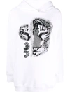 ERMANNO SCERVINO STUDDED GRAPHIC-PRINT HOODIE