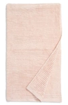 Nordstrom Hydro Ribbed Organic Cotton Blend Bath Towel In Pink Wisp