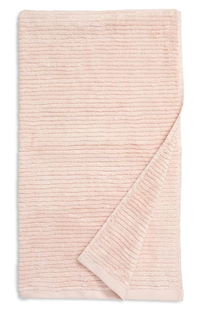 Nordstrom Hydro Ribbed Organic Cotton Blend Bath Towel In Pink Wisp