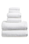 Nordstrom 6-piece Hydro Organic Cotton Blend Bath Towel, Hand Towel & Washcloth Set In White