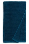 Nordstrom Hydro Ribbed Organic Cotton Blend Bath Towel In Teal Seagate