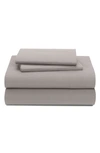 Nordstrom At Home Percale Sheet Set In Grey Taupe