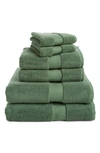 Nordstrom 6-piece Hydrocotton Bath Towel, Hand Towel & Washcloth Set In Green League