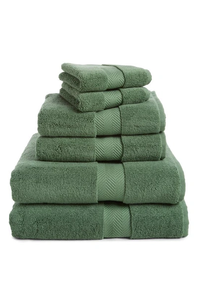 Nordstrom 6-piece Hydrocotton Bath Towel, Hand Towel & Washcloth Set In Green League