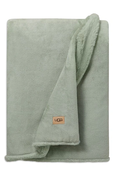 Ugg Coastline Plush Throw Blanket In Desert Sage