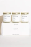 Brooklyn Candle Studio Set Of 3 Scented Candle Gift Set In Garden