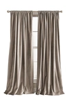 Dkny Modern Slub Velvet Set Of 2 Window Panels In Mocha