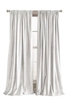 Dkny Modern Slub Velvet Set Of 2 Window Panels In Winter White