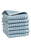 Dkny 6-pack Cotton Washcloths In Seafoam