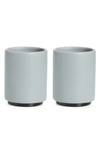 Fellow Monty Set Of 2 Milk Latte Art Cups In Matte Grey