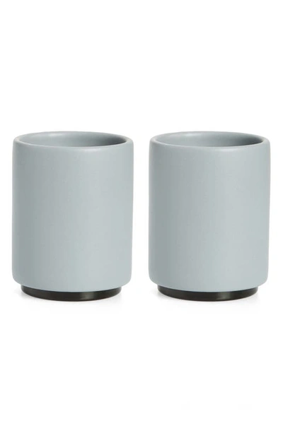 Fellow Monty Set Of 2 Milk Latte Art Cups In Matte Grey