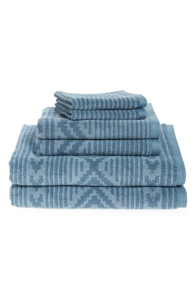Pendleton Ganado Stripe 6-piece Towel Set In Spring Lake