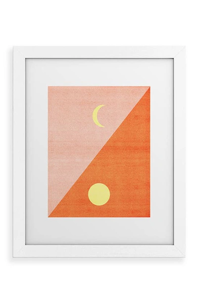 Deny Designs Last Days Of Summer Framed Art Print In White Frame 11x14