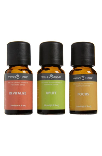 Serene House Revitalize & Focus 3-pack Essential Oils In Multi