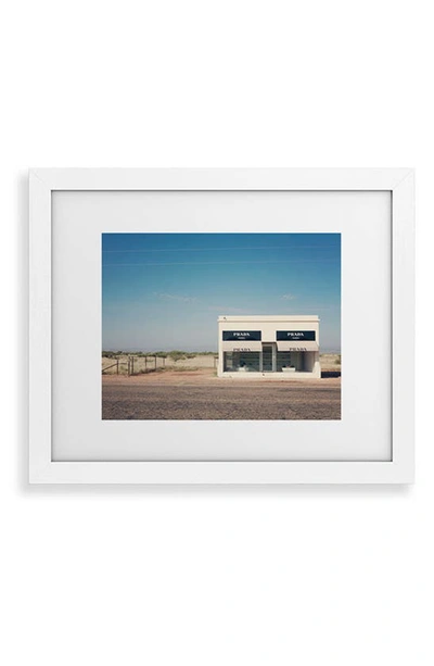 Deny Designs Irony In White Frame 8x10