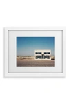 Deny Designs Irony In White Frame 13x19