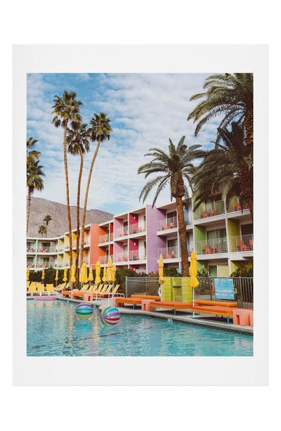 Deny Designs Palm Springs Pool Day Vii Art Print In No Frame 16x20
