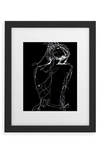 Deny Designs Virginia By Night Framed Art Print In Black Frame 16x20