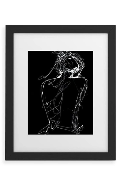 Deny Designs Virginia By Night Framed Art Print In Black Frame 16x20