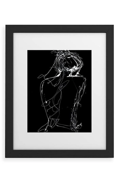 Deny Designs Virginia By Night Framed Art Print In Black Frame 13x19