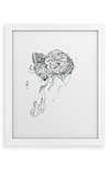 Deny Designs Koyuki Framed Art Print In White Frame 11x14
