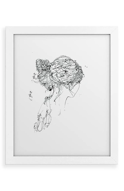 Deny Designs Koyuki Framed Art Print In White Frame 16x20