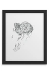 Deny Designs Koyuki Framed Art Print In Black Frame 18x24