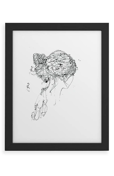 Deny Designs Koyuki Framed Art Print In Black Frame 18x24