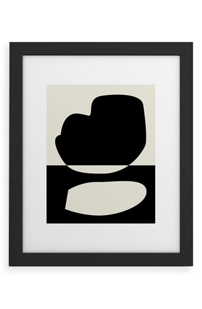Deny Designs Reverse 01 Framed Art Print In Black Frame 16x20