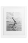 Deny Designs Ocean Dive Framed Art Print In White Frame 16x20