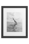 Deny Designs Ocean Dive Framed Art Print In Black Frame 16x20