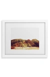 Deny Designs Oregon Painted Hills Framed Art Print In White Frame 8x10
