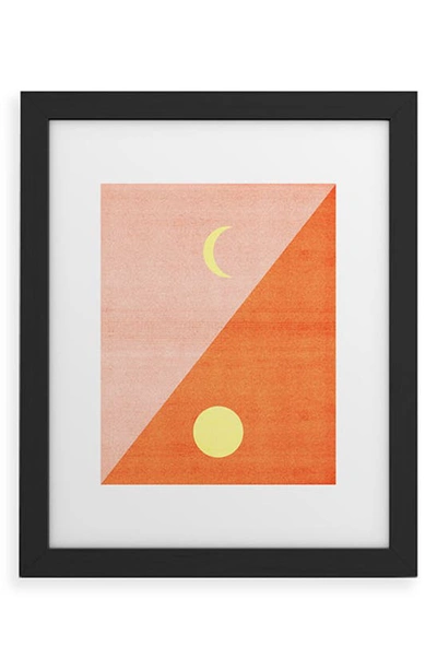 Deny Designs Last Days Of Summer Framed Art Print In Black Frame 11x14