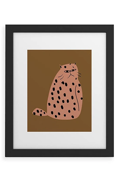 Deny Designs Grumpy The Cat Framed Art Print In Black Frame 11x14
