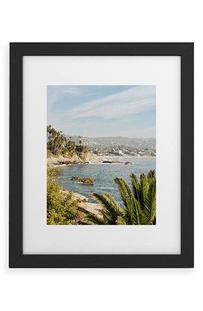 Deny Designs Laguna Beach Framed Wall Art In Black Frame 13x19