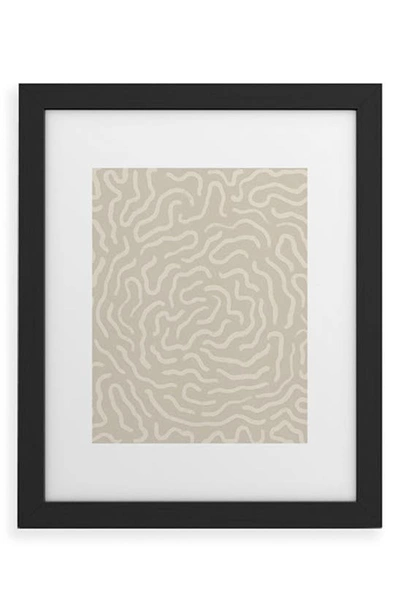 Deny Designs Organic Maze Framed Wall Art In Black Frame 11x14