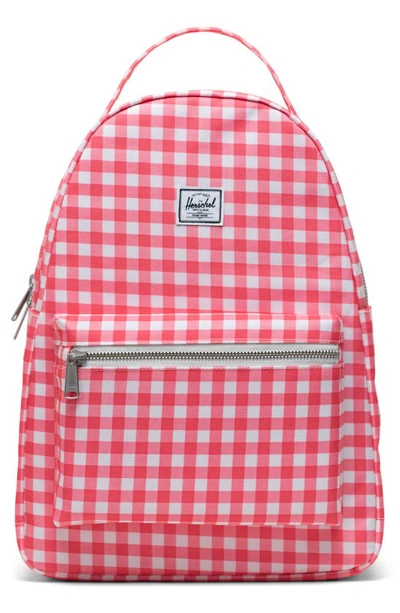 Herschel Supply Co Nova Mid Volume Backpack In Sun Kisses Gingham