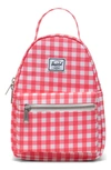 Herschel Supply Co Mini Nova Backpack In Sun Kisses Gingham