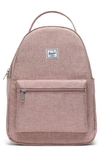 Herschel Supply Co Nova Mid Volume Backpack In Ash Rose Crosshatch