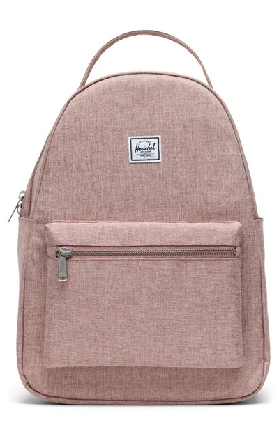 Herschel Supply Co Nova Mid Volume Backpack In Ash Rose Crosshatch