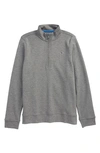 Vineyard Vines Kids' Exclusive Half Zip Pullover In Medium Gray Heather