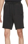 Nike Sportswear Tech Fleece Shorts In Black/ Black