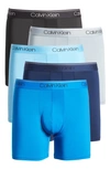 Calvin Klein 5-pack Performance Boxer Briefs In Blue Combo