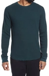 Vince Regular Fit Long Sleeve Thermal Top In Dk Forest