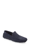 Navy Textured Suede